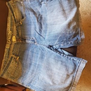 Hydraulic Jean Bermuda shorts
